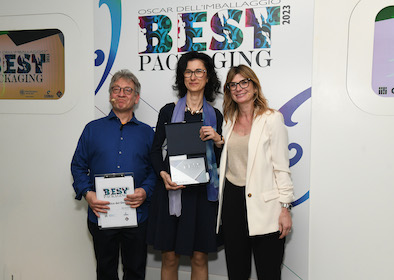 Chiara Faenza alla cerimonia best packaging 2023