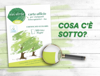 cosa c'è sotto? carta ufficio vivi verde